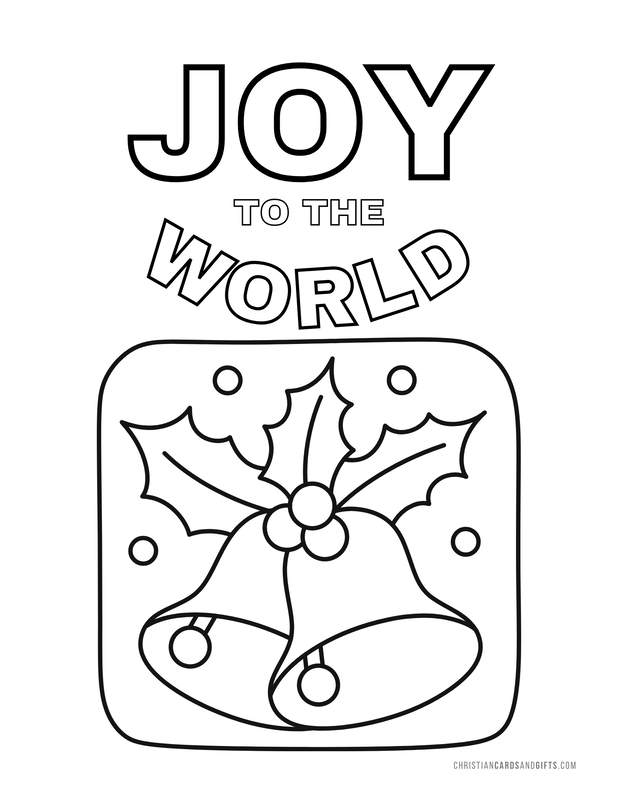 Joy to the World Coloring Sheet