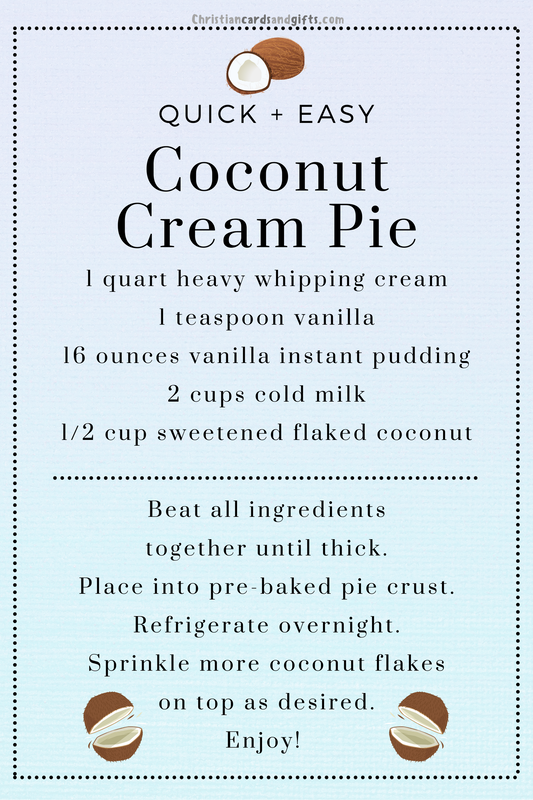 Quick and Easy Coconut Cream Pie Recipe
