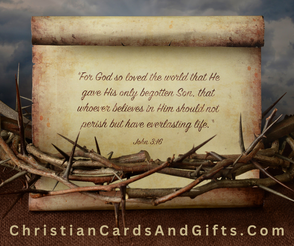 John 3:16 Christian Cards and Gifts