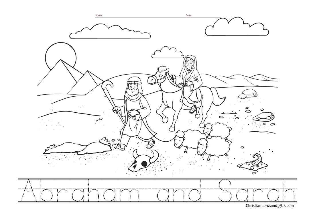 Abraham and Sarah School Worksheet