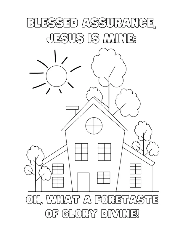Blessed Assurance Coloring Pages
