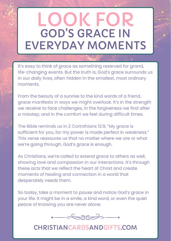 Look for God's Grace in Everyday Moments