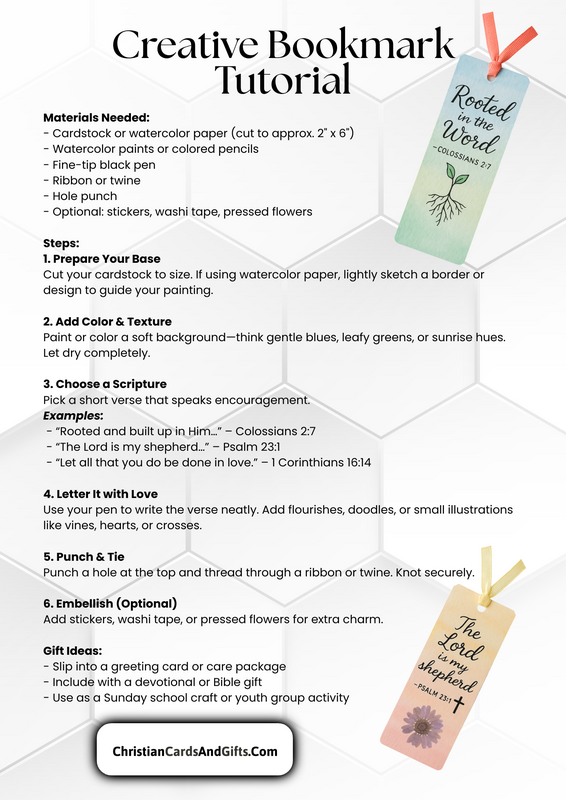 Creative Bookmark Tutorial