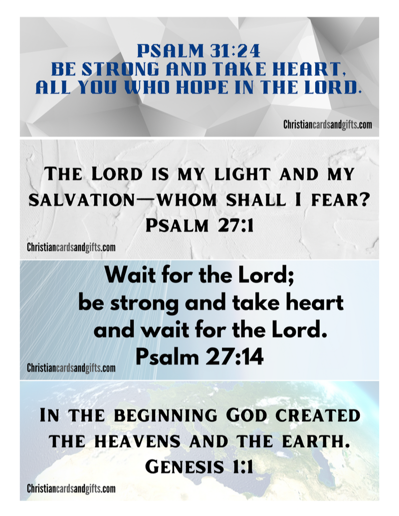 Printable Scripture Bookmarks