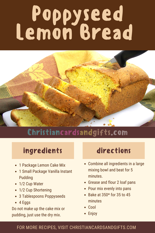 Poppyseed Lemon Bread Recipe