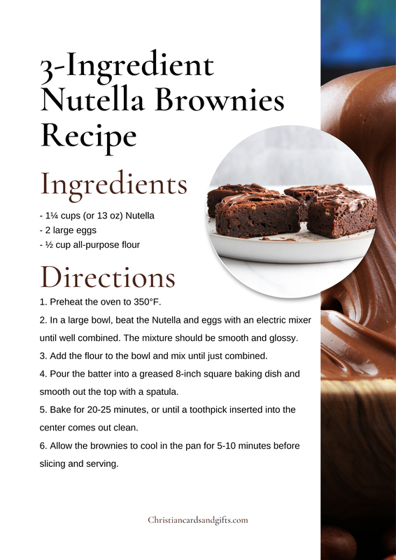 3-Ingredient Nutella Brownies Recipe
