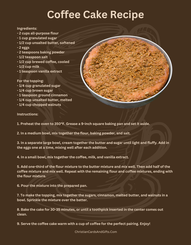 Coffee Cake Recipe
