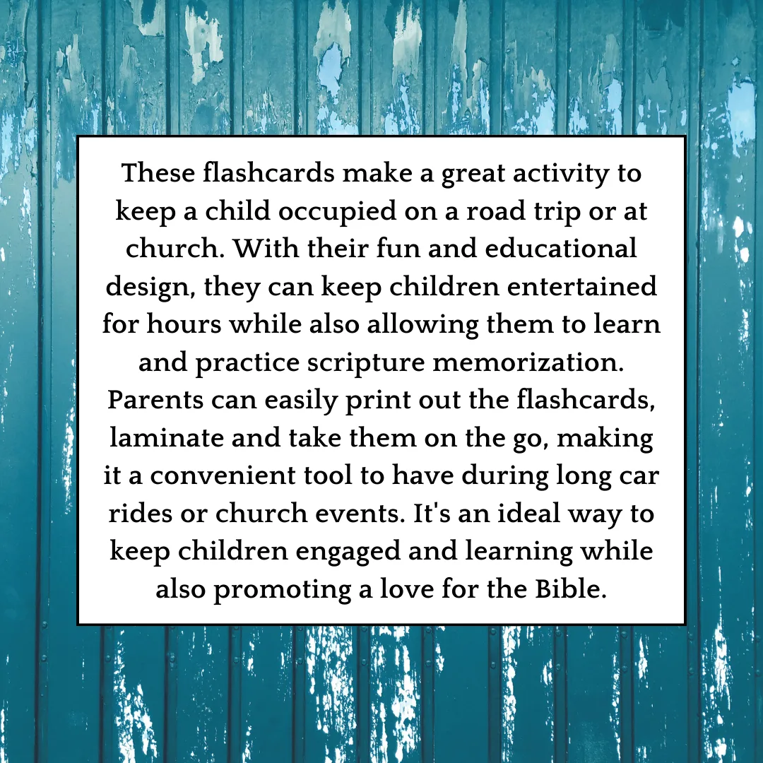 Scripture Alphabet Flashcards