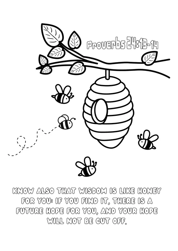 Proverbs Coloring Sheet
