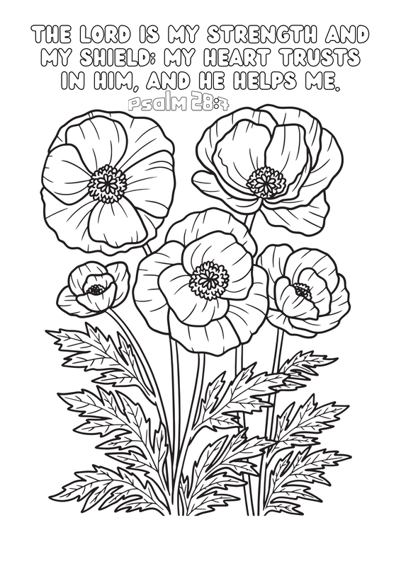 Scripture Coloring Sheet