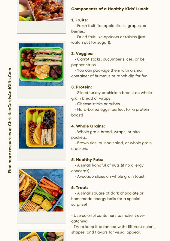 How to make sure my kids have a healthy lunch.