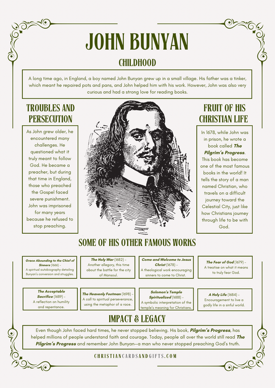 Biography of John Bunyan's Life - Homeschool Resource