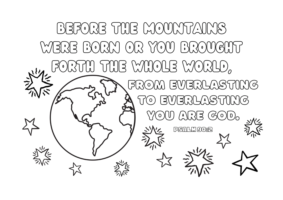 Psalm 90:2 Coloring Sheet