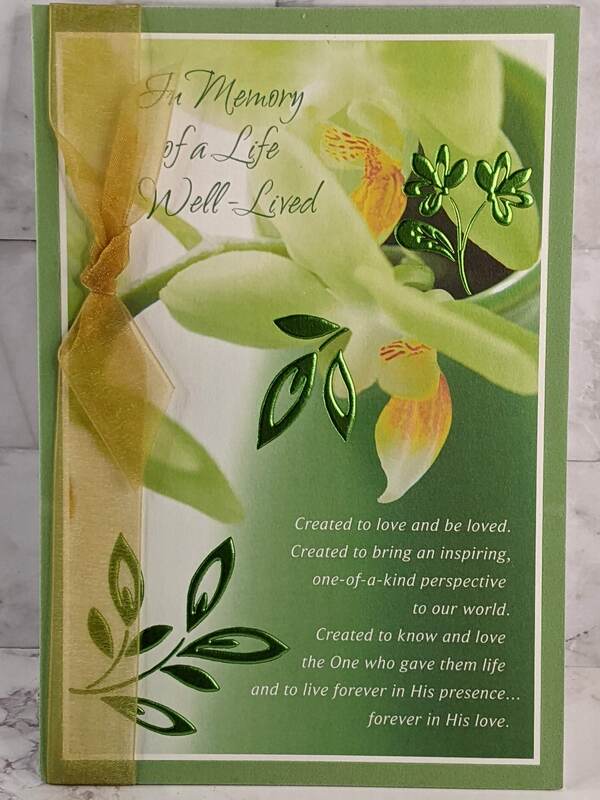 In Memory of a Life Well-Lived Sympathy Card