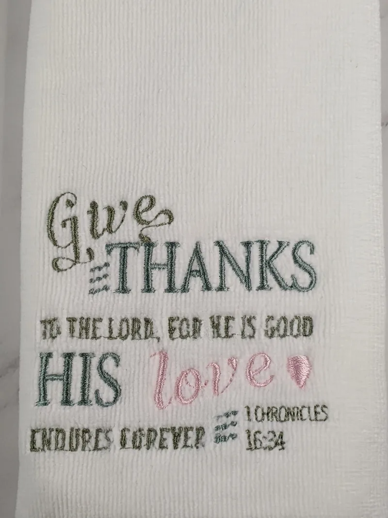 Give Thanks to the Lord Hand Towel
