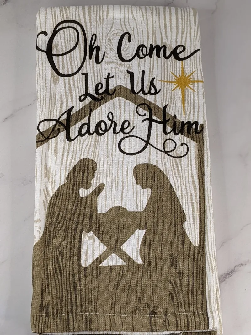 Let Us Adore Him Hand Towel Set