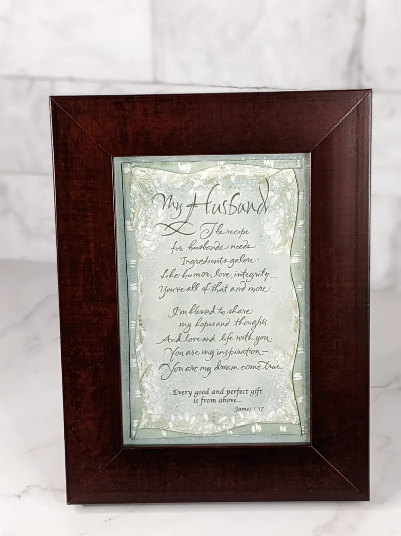 My Husband Framed Poem