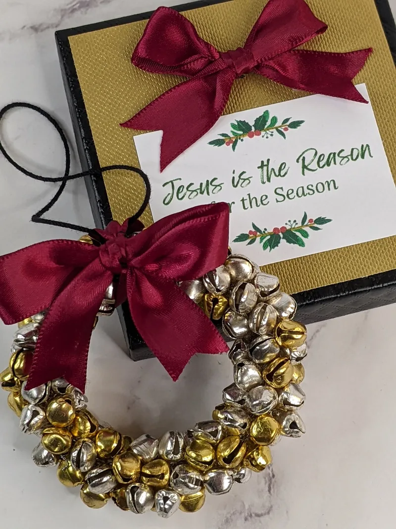 Bell Wreath Ornament (Jesus the Reason)