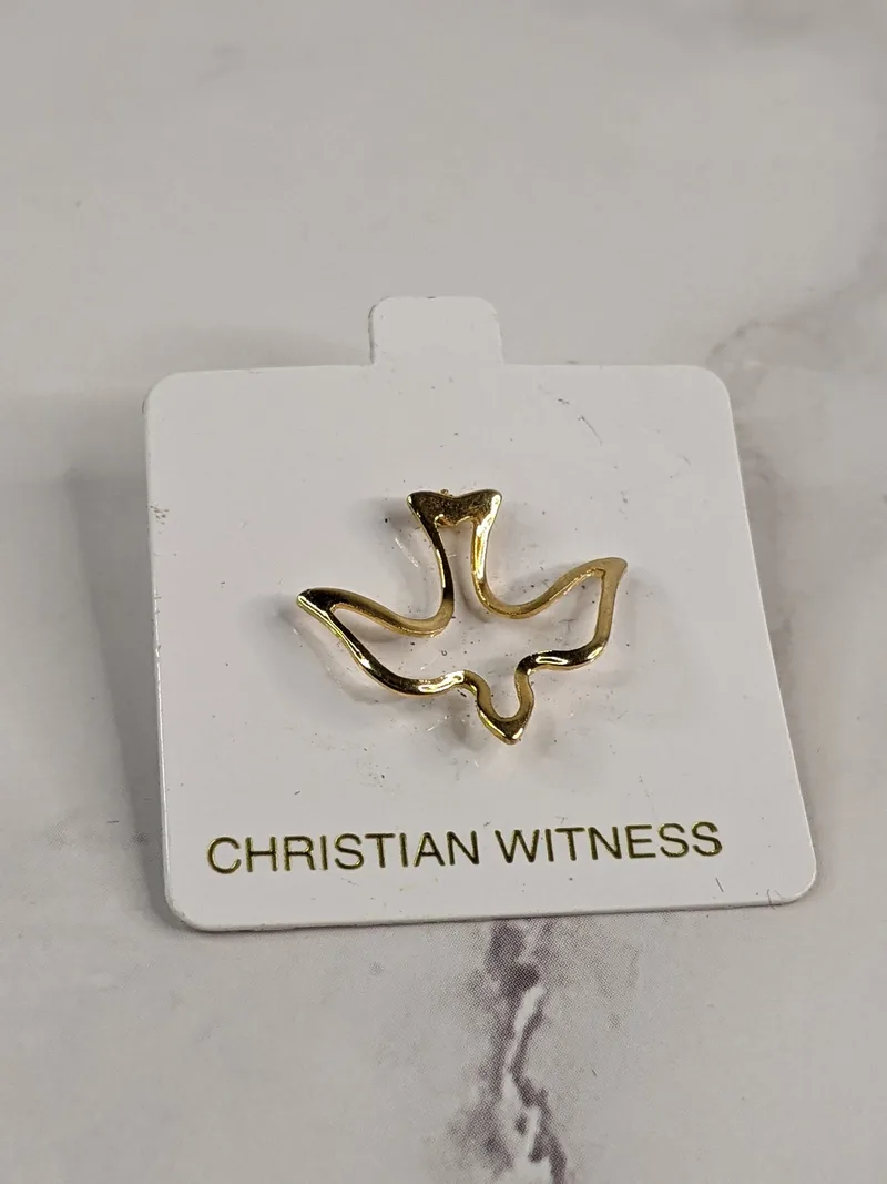 Gold Dove Lapel Pin