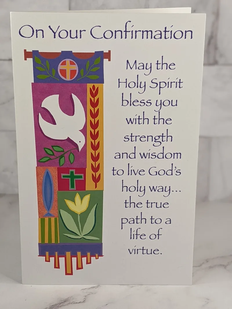 On Your Confirmation Virtue Greeting Card