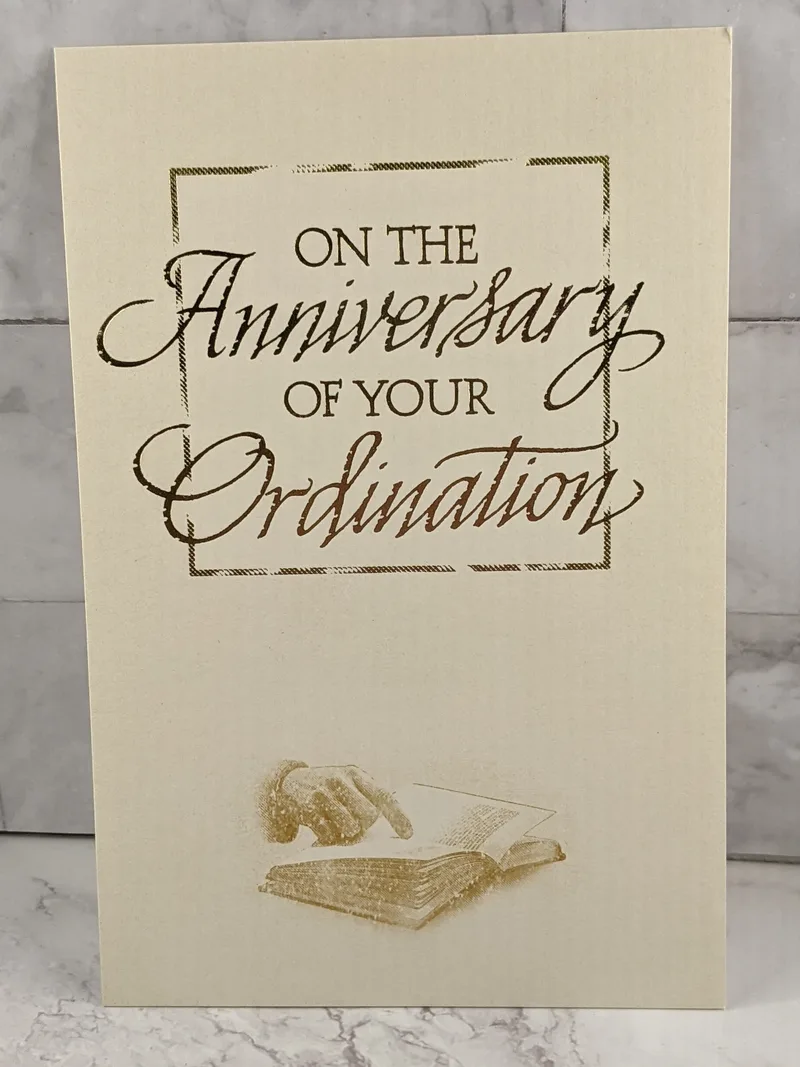 Anniversary of Your Ordination