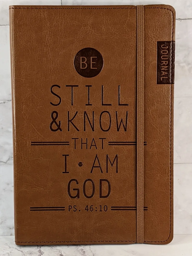 BE STILL Brown Journal