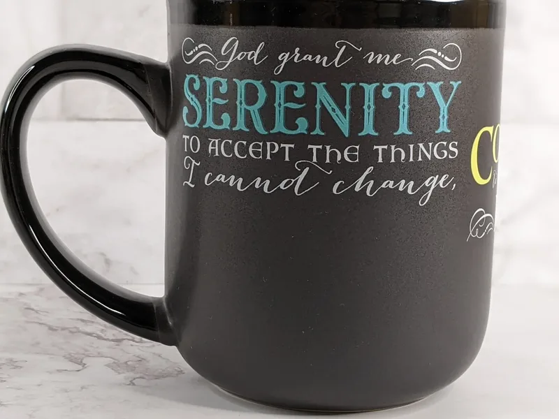 Serenity Prayer Mug - Gray