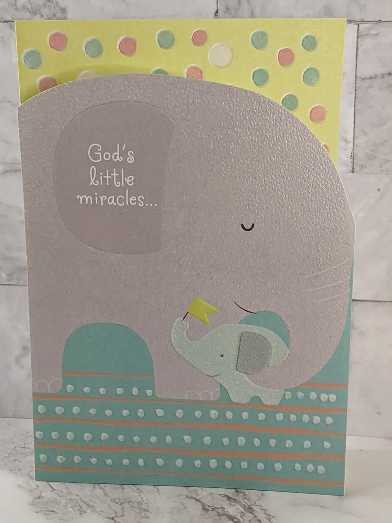 God's Little Miracles Baby Card
