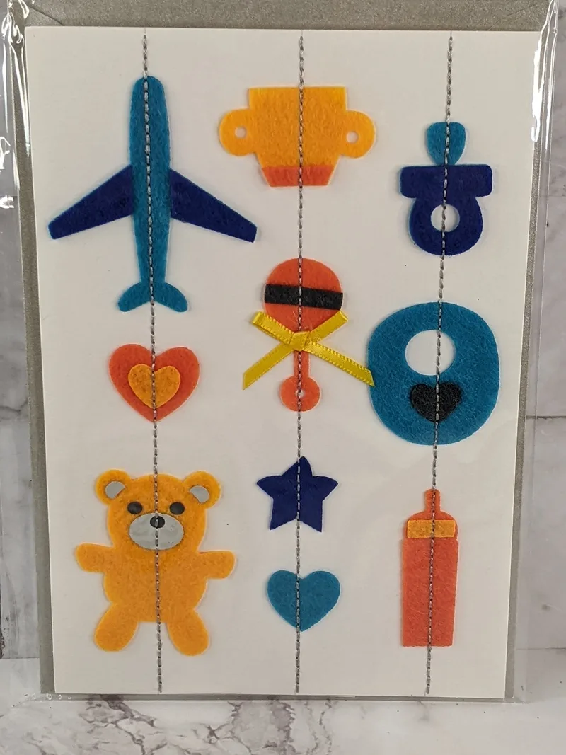 Sweet Little Boy Baby Card