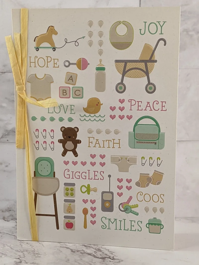 Enjoy Being Showered Baby Shower Card