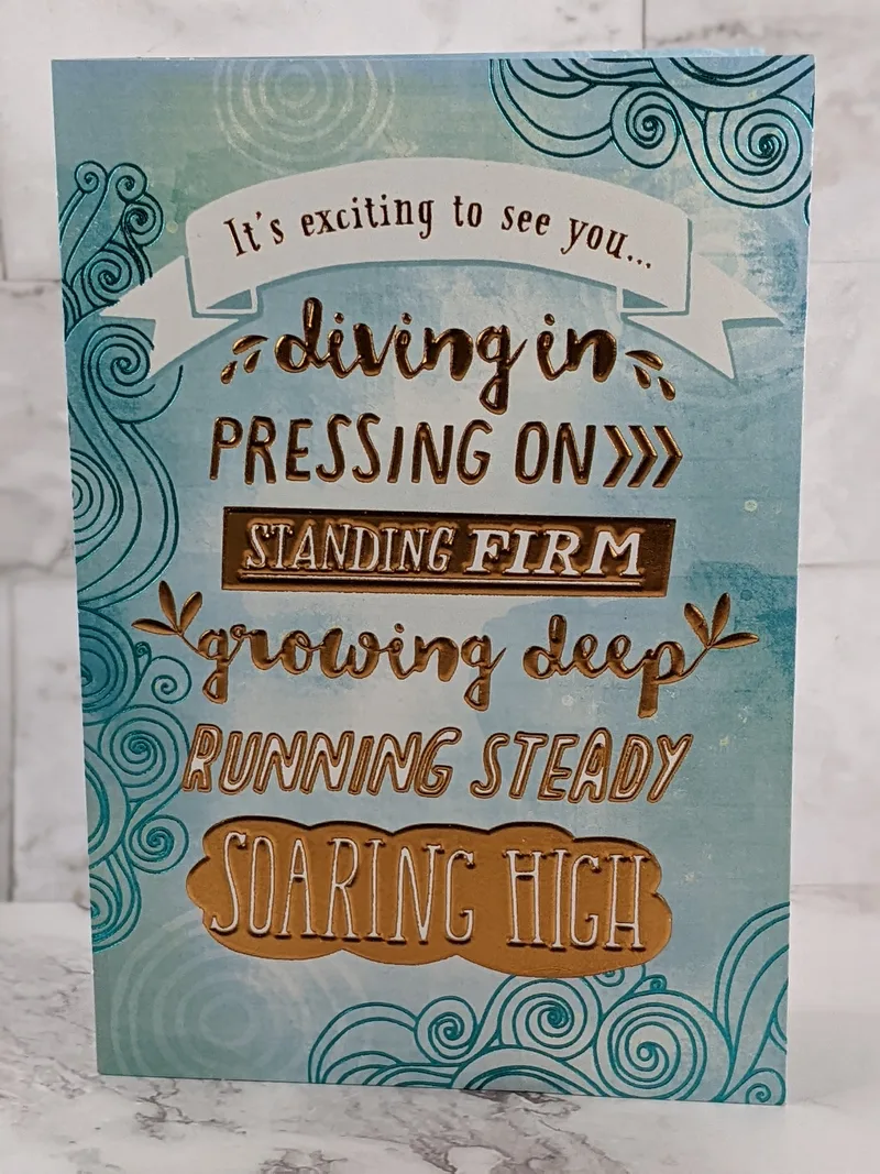 Exciting Baptism Celebration Card