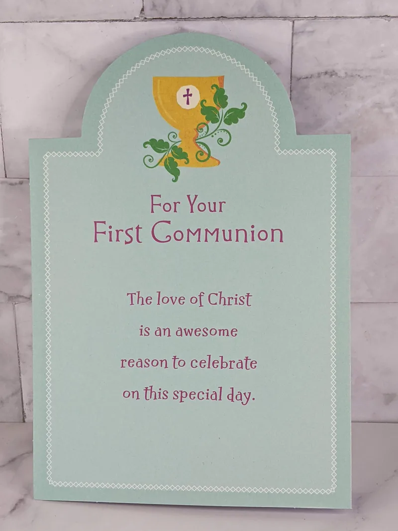 Love of Christ First Communion Card