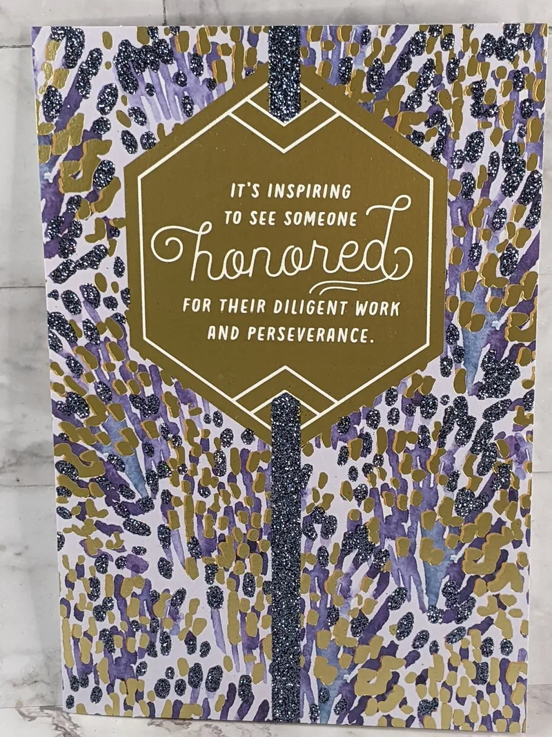 Diligent Work Congratulations Card