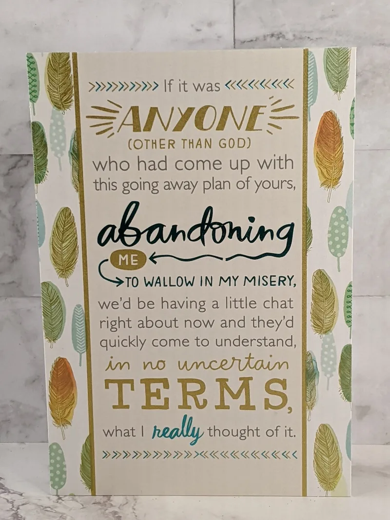 Going Away Goodbye Card