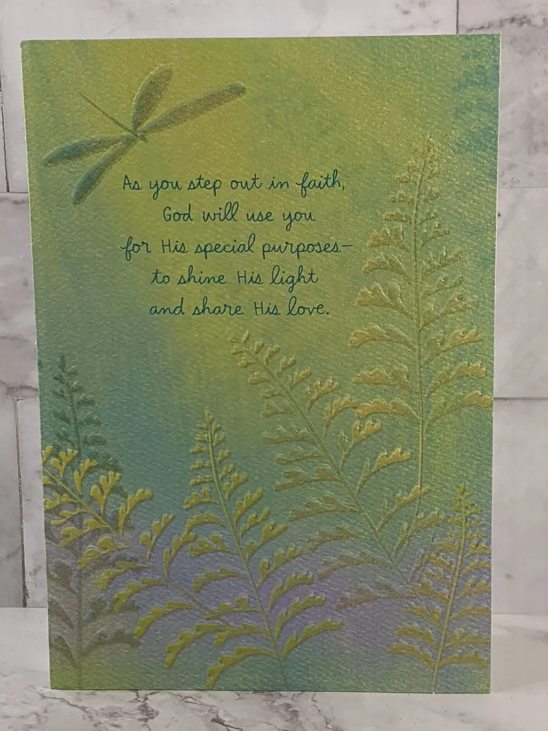 As You Step Out in Faith Card