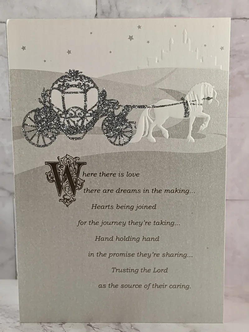 Dreams in the Making Wedding Card