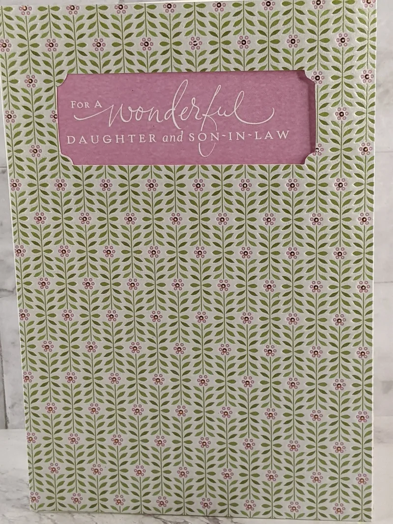 Daughter & Son-in-Law Congrats Card