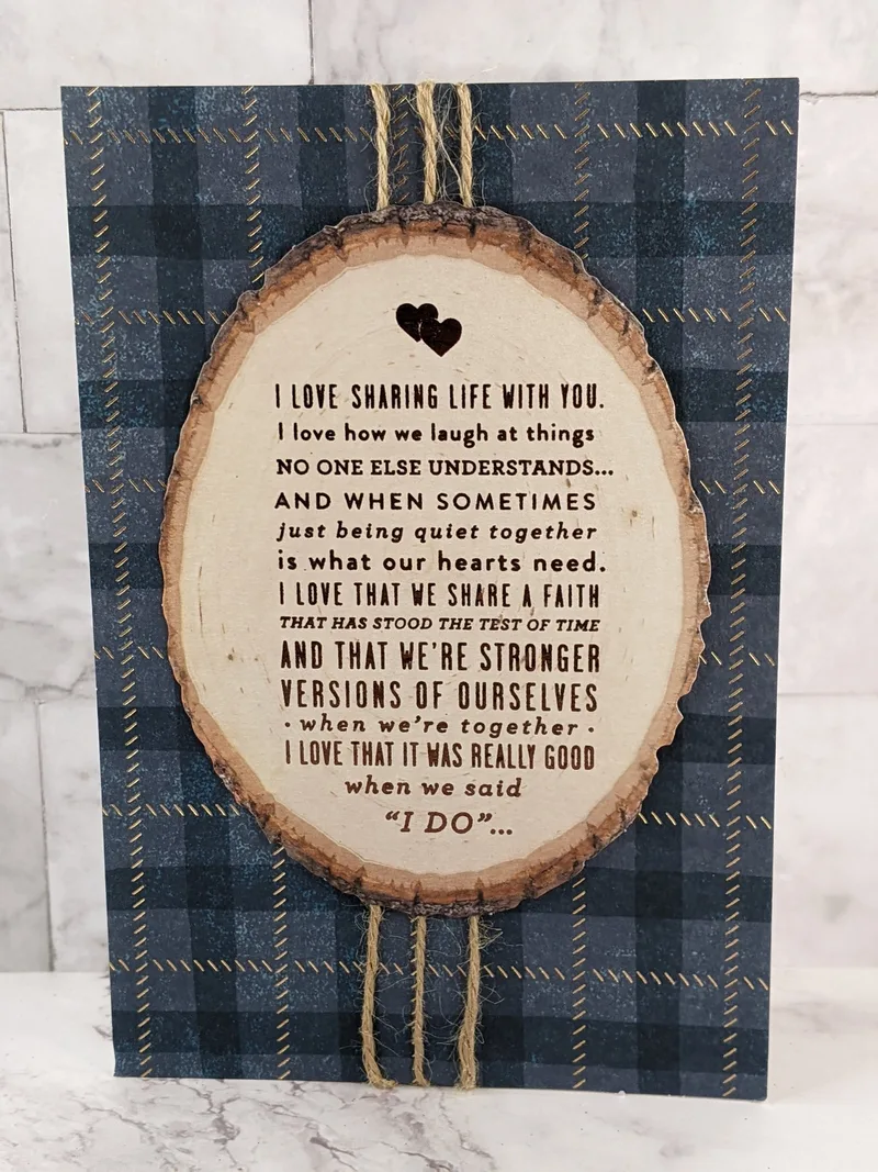 Sharing Life With You Anniversary Card