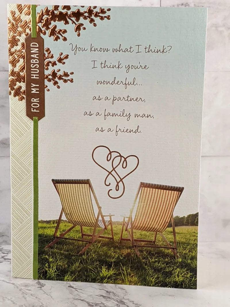 Husband Family Man Anniversary Card