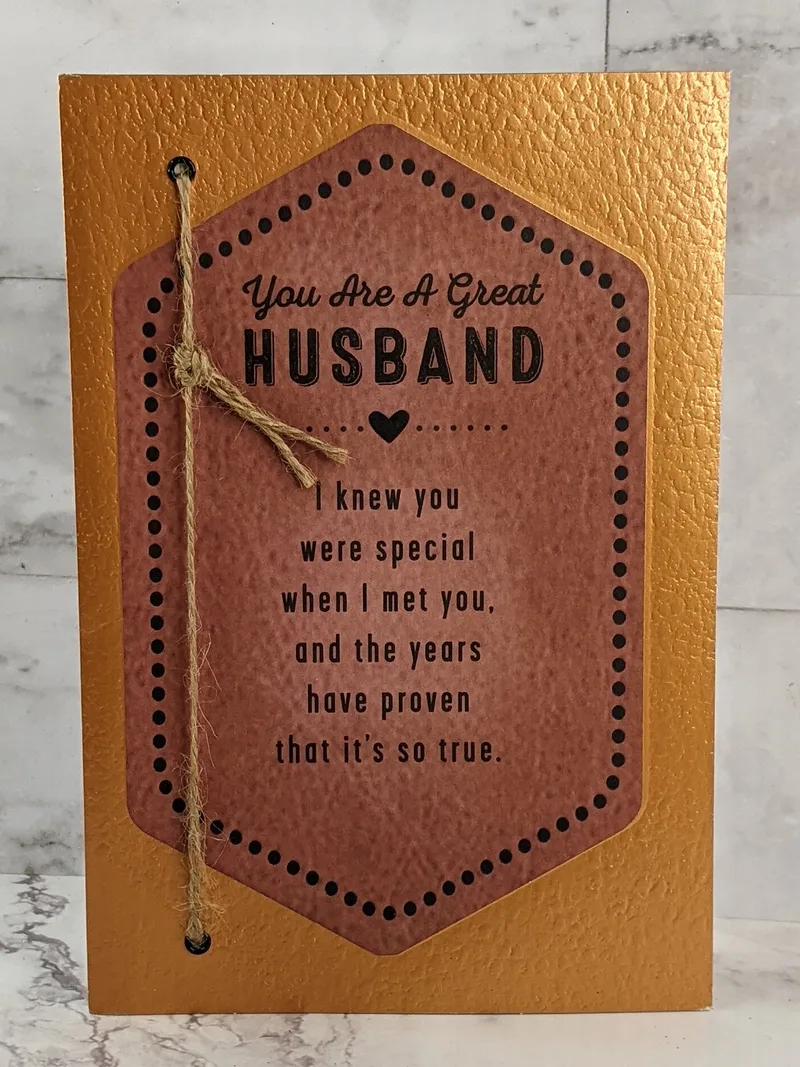 Great Husband Anniversary Card