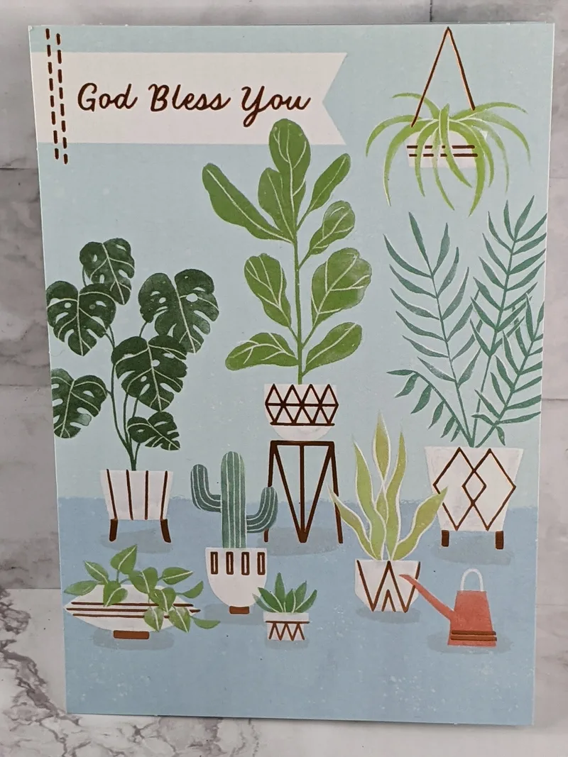 God Bless You Thank You Card
