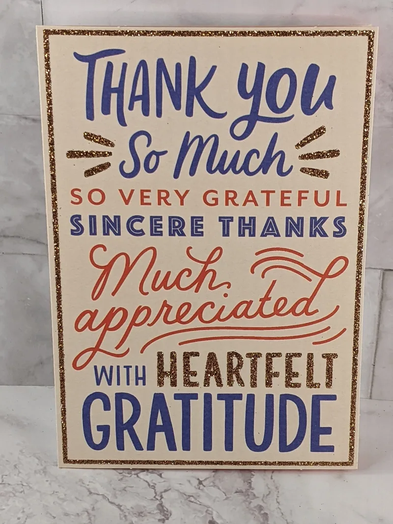 Thank You So Much Card