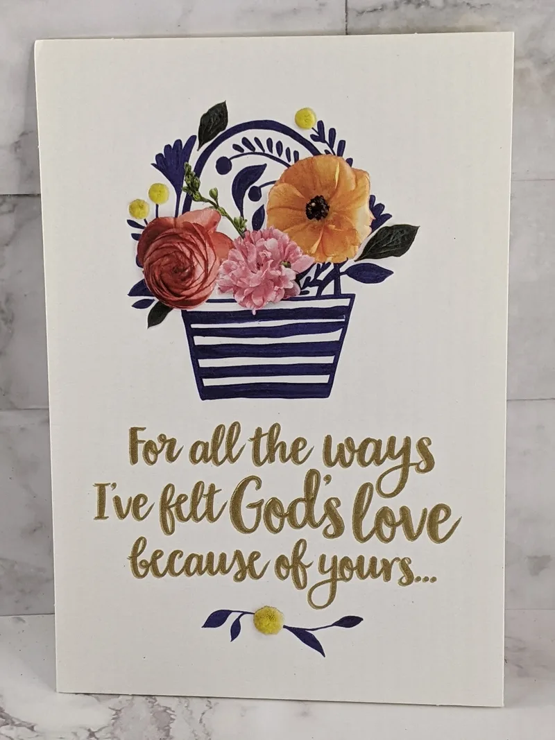 Thanks for Sharing God's Love Card