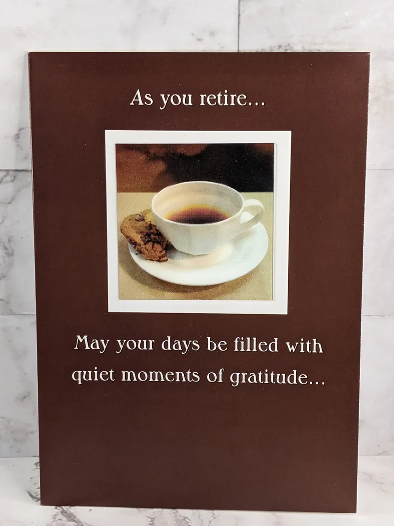 As You Retire Coffee Card