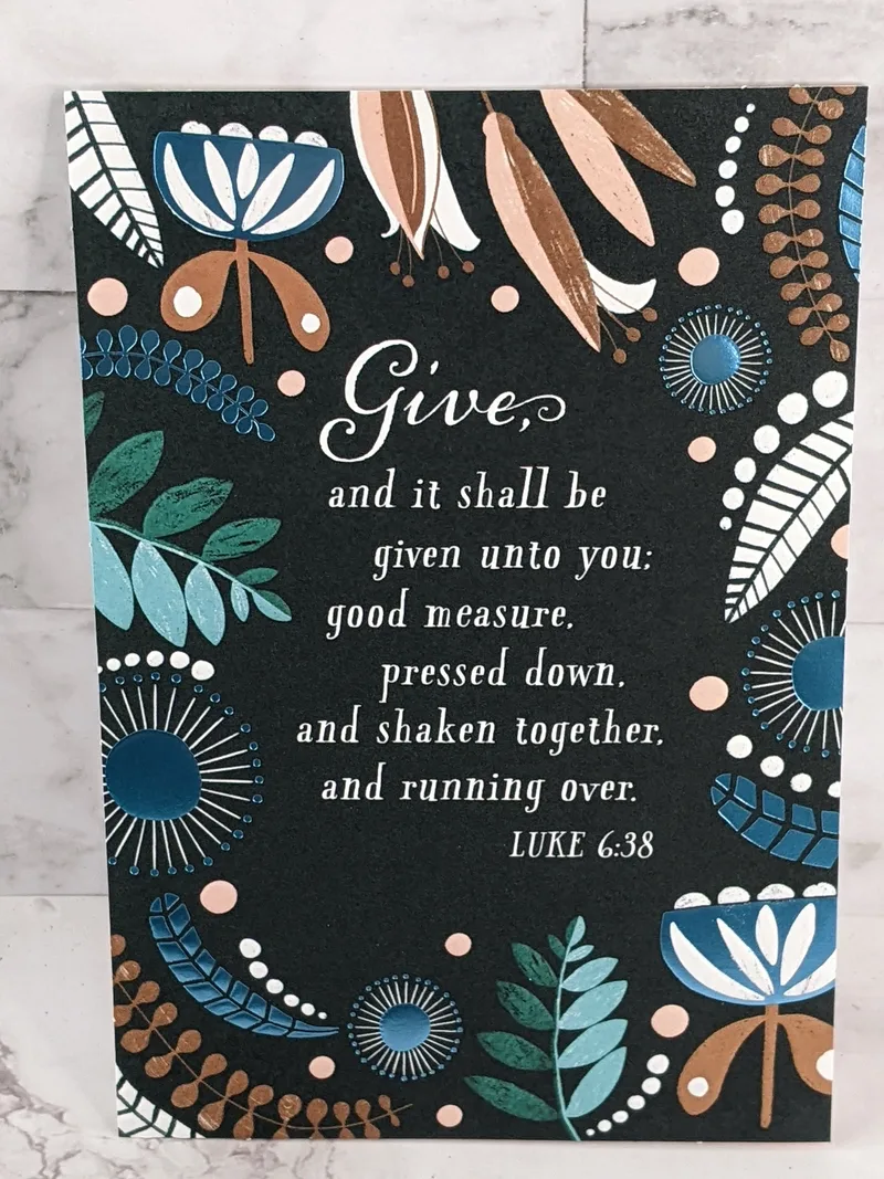 Bless Your Giving Heart Card