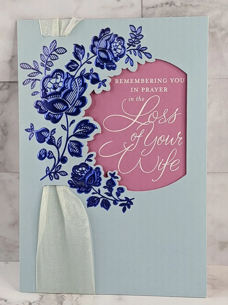 Loss of Wife Caring Sympathy Card