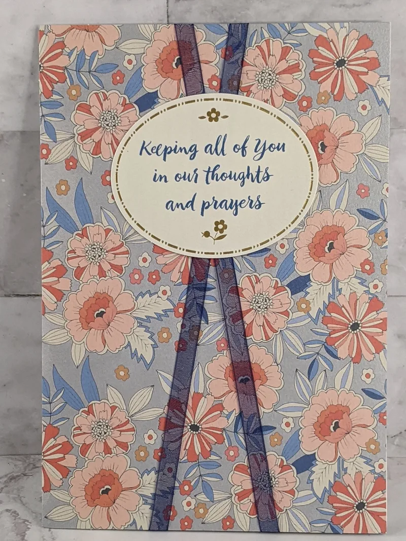 Comfort in His Presence Sympathy Card
