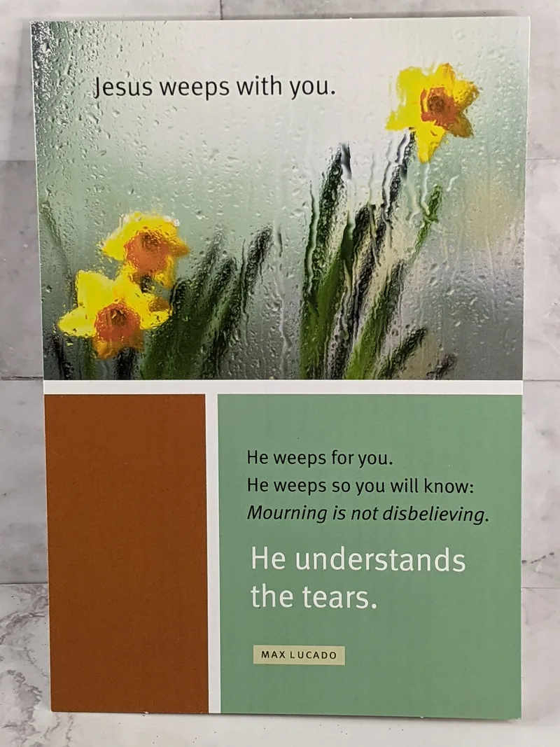 He Understands The Tears Card