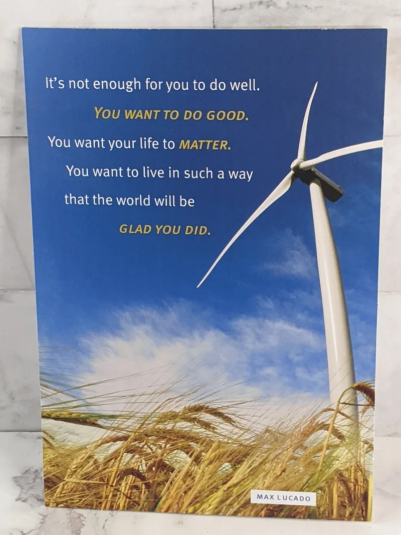 Doing Good in the World Card