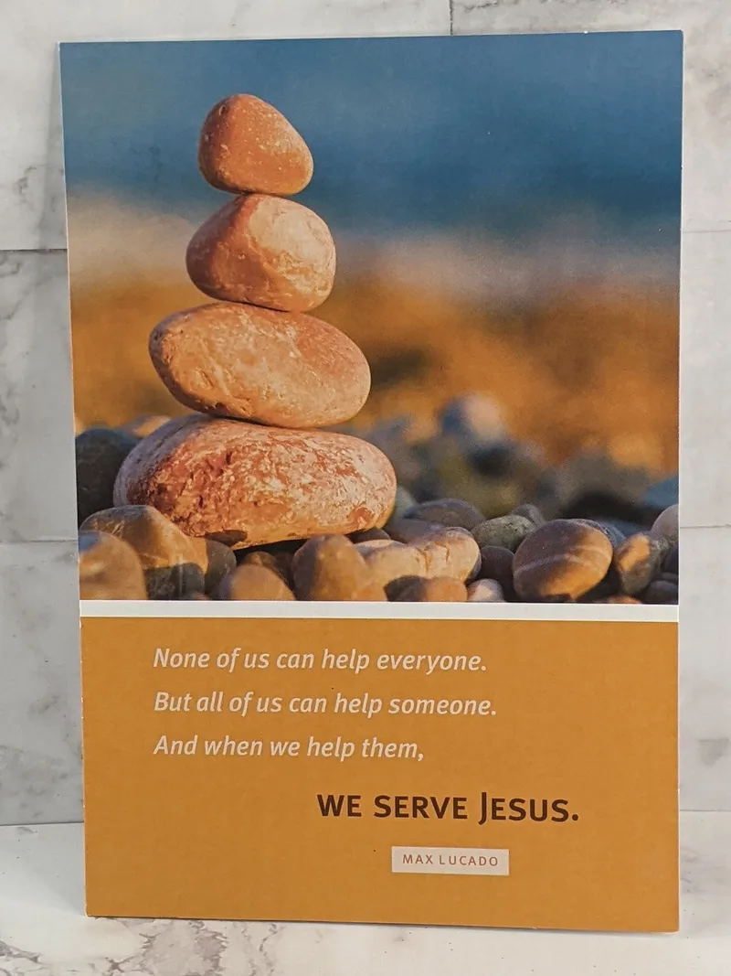 Serve Jesus Helping People Card